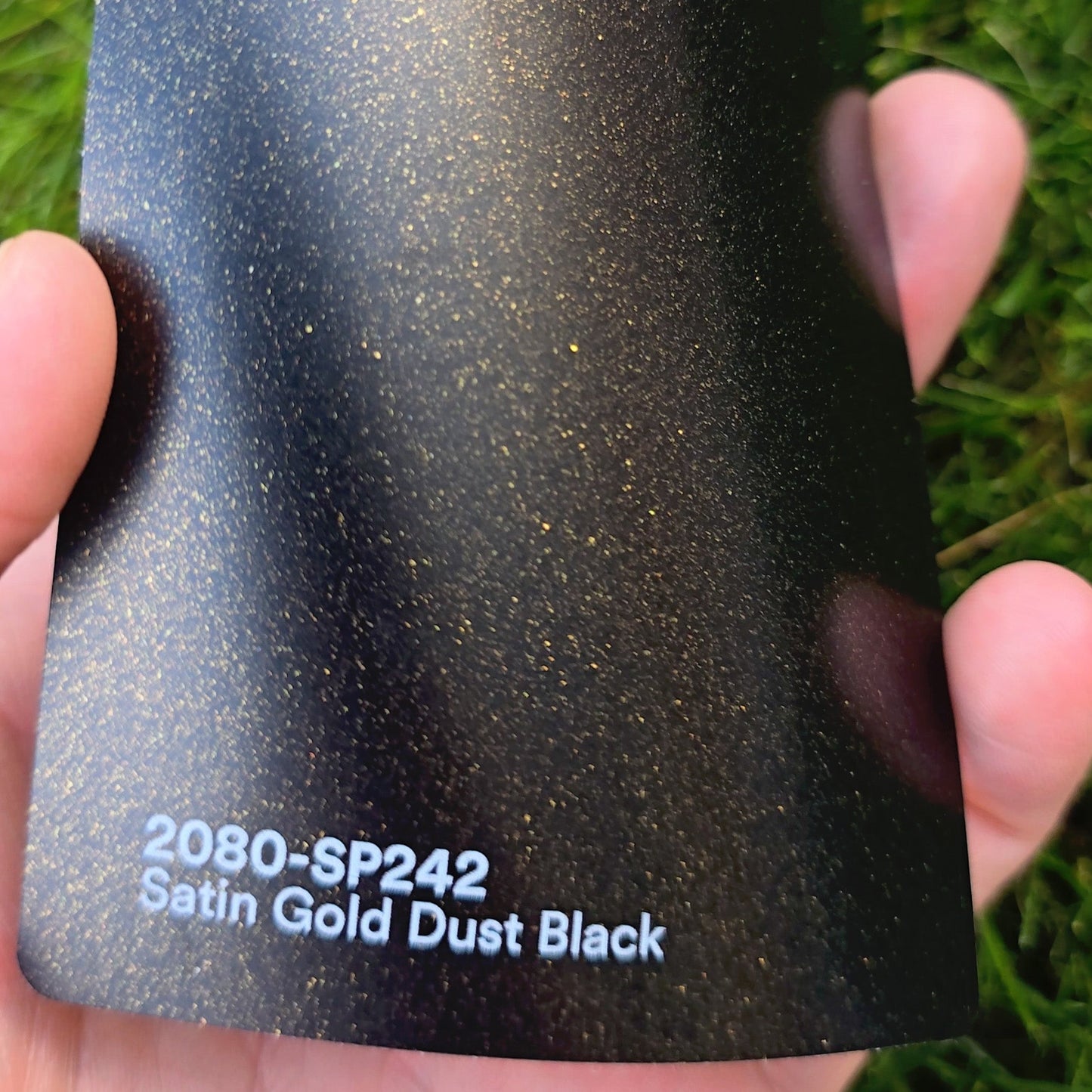 3M 2080 Gold Dust Black Satin